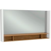 Зеркало Jacob Delafon Terrace 120 с подсветкой Белое Древесное с сенсорным выключателем арт-EB1183-NF — фото 1, Зеркала в ванную комнату