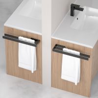 Полотенцедержатель Timo Petruma двойной Черный матовый арт-15252/03 — фото 6, Полотенцедержатели