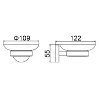 Мыльница Timo Saona Черное золото арт-13021/18 — фото 4, Мыльницы