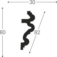 Карниз Bello Deco XPS К 6 2000x80x30 мм арт-00-00004638 — фото 4, Карнизы