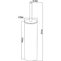 Товар: Ершик для унитаза Swedbe Attribut Хром арт-9800 - фото 5 Ершик для унитаза Swedbe Attribut Хром арт-9800 — фото 5, Ершики для унитаза