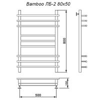Товар: Водяной полотенцесушитель Ника Bamboo Хром арт-ЛБ 2 80/50 - фото 2 Водяной полотенцесушитель Ника Bamboo Хром арт-ЛБ 2 80/50 — фото 2, Водяные полотенцесушители