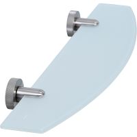 Стеклянная полка WasserKRAFT Tauber Никель арт-K-64424 — фото 1, Полки для ванной и душа