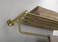 Полка для полотенец Timo Saona Золото матовое арт-13058/17 — фото 3, Полки для полотенец