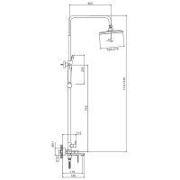 Душевая система Splenka Черная матовая арт-S06.24.06 — фото 3, Душевые стойки