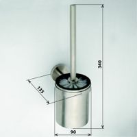 Ершик для унитаза Bemeta Neo stainless Нержавеющая сталь арт-102313075 — фото 2, Ершики для унитаза