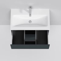 Тумба под раковину AM.PM Gem 75 подвесная Графит матовый арт-M90FHX07522GM — фото 3, Тумбы под раковину