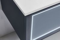 Тумба с раковиной Orans BC-9013-1200L 120 подвесная Matt Deep Ocean арт-90131200L — фото 6, Тумбы с раковиной