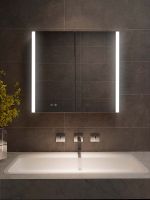 Зеркальный шкаф Aquatek 80 с подсветкой Хром арт-AQ7809-MLC — фото 4, Зеркальные шкафы в ванную