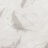 Обои Solo Soft Air Винил на флизелине (1,06*10) Бежевый/Розовый, Перья арт-SL8872-12 — фото 1, Обои для стен