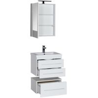 Комплект мебели для ванной Aquanet Нота 58 Белый арт-165376 — фото 2, Комплекты мебели для ванной