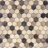 Мозаика Caramelle mosaic Pietrine Hexagonal Pietra Mix 1 MAT hex 28,5x30,5 см арт-00-00002771 — фото 1, Мозаика