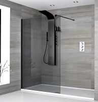 Душевая панель Ceruttispa Bella B с гидромассажем Черная арт-CT9254 — фото 2, Душевые панели