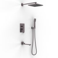 Душевая система Berges Nardis 3S Оружейная сталь арт-071012 — фото 2, Встраиваемые душевые комплекты