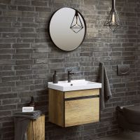 Тумба под раковину Aqwella Urban 50 подвесная Дуб балтийский арт-URB0105DB — фото 2, Тумбы под раковину