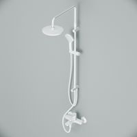 Душевая система AM.PM X-Joy Белый матовый арт-F43885A14 — фото 8, Душевые стойки