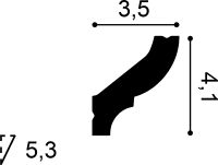 Карниз Orac Decor 2000x35x41 мм арт-CB501N — фото 2, Карнизы