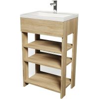 Тумба с раковиной 1MarKa Revo 50H Дуб сонома арт-У98621 — фото 1, Тумбы с раковиной