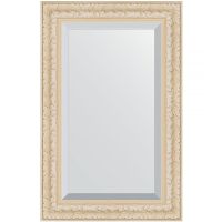 Зеркало Evoform Exclusive 85х55 с фацетом в багетной раме - Старый гипс 82 мм арт-BY 1232 — фото 1, Зеркала в ванную комнату