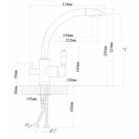 Смеситель для кухни Florentina Шале Графит арт-333.27H.2113.720 — фото 2, Смесители для кухни