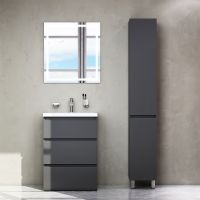 Тумба под раковину AM.PM Gem S 60 Графит матовый арт-M91FSX0602GM — фото 8, Тумбы под раковину