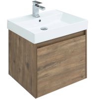 Тумба под раковину Aquanet Nova Lite 60 подвесная Дуб рустикальный арт-249511 — фото 2, Тумбы под раковину