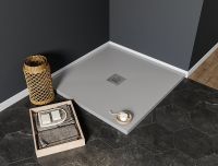 Душевой поддон из искусственного камня Aquanet Pleasure 100x100 Серый арт-258875 — фото 5, Душевые поддоны из искусственного камня