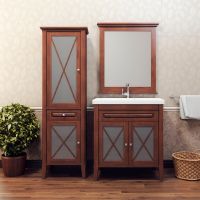 Товар: Шкаф пенал Opadiris Палермо 53 L Светлый орех арт-Z0000008255 - фото 3 Шкаф пенал Opadiris Палермо 53 L Светлый орех арт-Z0000008255 — фото 3, Пеналы для ванной комнаты