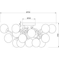 Товар: Потолочный светильник Maytoni Modern Dallas Дымчатый Хром арт-MOD545PL-20CH - фото 4 Потолочный светильник Maytoni Modern Dallas Дымчатый Хром арт-MOD545PL-20CH — фото 4, Накладные светильники