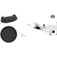 Верхний душ Vincea Inspire Хром арт-VSHD-3I3CCH — фото 3, Верхние души