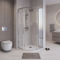 Товар: Душевой уголок Niagara Nova 100х100 профиль Хром стекло прозрачное арт-NG-6627-34 - фото 2 Душевой уголок Niagara Nova 100х100 профиль Хром стекло прозрачное арт-NG-6627-34 — фото 2, Душевые уголки четверть круга