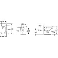 Комплект унитаза с инсталляцией Jacob Delafon Rodin+ с сиденьем Микролифт и клавишей смыва Хром арт-E21749RU-00 — фото 12, Комплекты унитаз + инсталляция