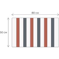 Товар: Коврик для ванной комнаты Fixsen Amber 50х80 Синий Красный Белый арт-FX-8040X - фото 5 Коврик для ванной комнаты Fixsen Amber 50х80 Синий Красный Белый арт-FX-8040X — фото 5, Коврики для ванной комнаты