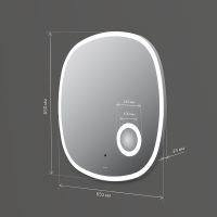 Зеркало AM.PM Func 65 с подсветкой с увеличением с ИК-сенсорным выключателем арт-M8FMOX0653SA — фото 8, Зеркала в ванную комнату