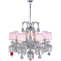 Люстра Crystal Lux Белая Хром Прозрачная арт-PRINCESS SP8 — фото 1, Люстры