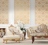 Обои Milassa Flos 8 005 Флизелин (1*10,05) Зеленый, Дамаск арт-Flos8 005 — фото 2, Обои для стен