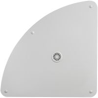 Корзина для белья Geralis Ромб Белая, кант Хром, угловая арт-RWH-U — фото 4, Корзины для белья