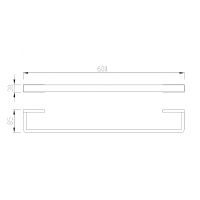 Полотенцедержатель Abber Westen Хром арт-AA1754 — фото 3, Полотенцедержатели