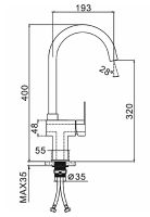 Товар: Смеситель для кухни Frap H805 Нержавеющая сталь арт-F40805 - фото 10 Смеситель для кухни Frap H805 Нержавеющая сталь арт-F40805 — фото 10, Смесители для кухни