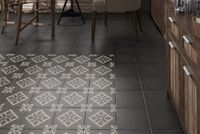 Керамический декор Equipe Art Nouveau Padua Black 20х20 см арт-24416 — фото 2, Керамическая плитка