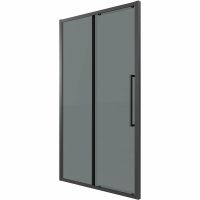 Душевая дверь Grossman Cosmo 100 профиль Черный матовый стекло тонированное арт-100.K33.02.100.21.10 — фото 10, Раздвижные душевые двери