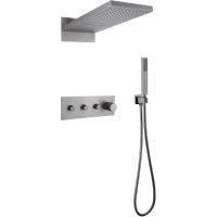 Товар: Душевая система Abber Rund с термостатом Никель арт-AF8752NG - фото 1 Душевая система Abber Rund с термостатом Никель арт-AF8752NG — фото 1, Встраиваемые душевые комплекты