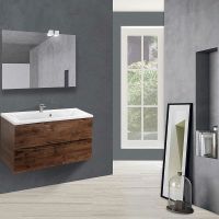 Тумба под раковину Vincea Mia 90 подвесная R.Wood арт-VMC-2MA900RW — фото 3, Тумбы под раковину