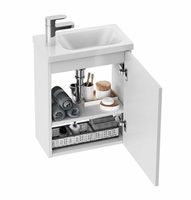 Тумба под раковину Ravak SD Chrome 40 подвесная Белая глянцевая без дверцы арт-X000000538 — фото 4, Тумбы под раковину