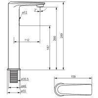 Смеситель для раковины Damixa Jupiter Черный матовый арт-770280300 — фото 4, Смесители для раковины