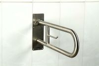 Поручень Nofer Нержавеющая сталь матовая арт-15051.80.S — фото 2, Поручни для ванной