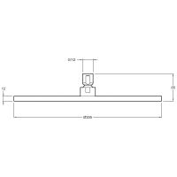 Верхний душ Jacob Delafon Katalyst Хром арт-E13691-CP — фото 3, Верхние души