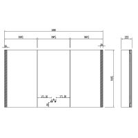 Зеркальный шкаф Aquatek 120 с подсветкой Хром арт-AQ7129-MLC — фото 9, Зеркальные шкафы в ванную