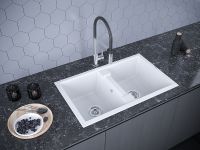 Кухонная мойка Paulmark Tandem 80/2 Белый арт-PM238150-WH — фото 3, Кухонные мойки