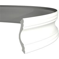 Карниз гибкий Европласт 1.50.102 2000x75x72 мм арт-1.50.102 (гибкий) — фото 1, Карнизы